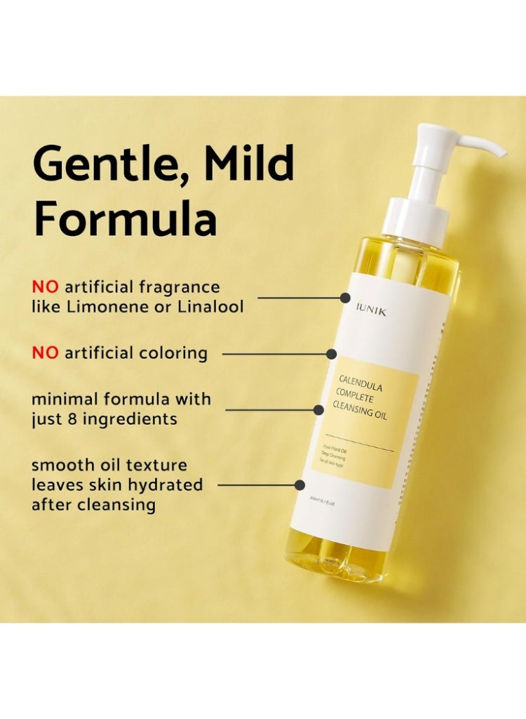 iUNIK Acne, Sensitivity & Dehydration Care – iUNIK Calendula Cleansing Oil + Beta Glucan Serum + Centella Gel Cream + SPF50 Sunscreen Set - Image 5